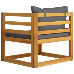 VidaXL 311867 banc de jardin Bois d'acacia, Tissu, Polyester - Vue supplémentaire 4