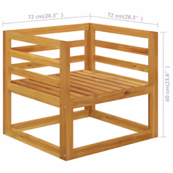 VidaXL 311867 banc de jardin Bois d'acacia, Tissu, Polyester - Vue supplémentaire 5