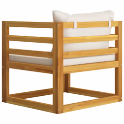 VidaXL 311868 banc de jardin Bois d'acacia, Tissu, Polyester - Vue supplémentaire 4