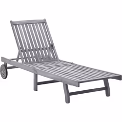 Détendez-vous et reposez-vous dans votre jardin ou patio sur cette confortable chaise longue en bois ! Vous pouvez passer un  ...