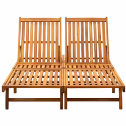 Détendez-vous et reposez-vous dans votre jardin ou sur votre patio sur cette chaise longue 2 places en bois ! Vous pouvez pas ...
