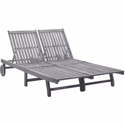 Détendez-vous et reposez-vous dans votre jardin ou sur votre patio sur cette chaise longue 2 places en bois ! Vous pouvez pas ...