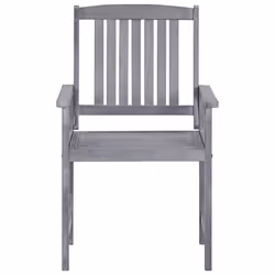 VidaXL 311875 chaise d'extérieur Terrace Bois d'acacia Gris - Vue supplémentaire 5