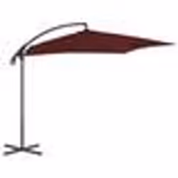 vidaXL Parasol de jardin en porte-à-faux mât en acier rouge bordeaux - TU