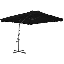 Parasol de jardin avec mât en acier noir 250x250x230 cm Vidaxl