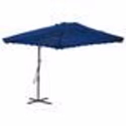 vidaXL Parasol de jardin avec mât en acier bleu 250x250x230 cm - TU