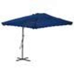 vidaXL Parasol de jardin avec mât en acier bleu 250x250x230 cm - TU