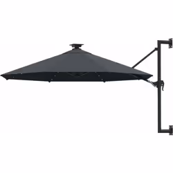 Cet élégant parasol mural protège la santé de votre peau en bloquant la plupart des rayons UV. Fabriquée en polyester anti-UV ...