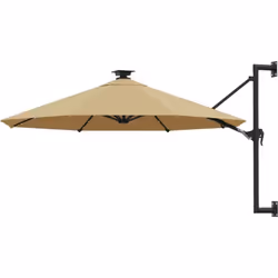 Cet élégant parasol mural protège la santé de votre peau en bloquant la plupart des rayons UV. Fabriquée en polyester anti-UV ...