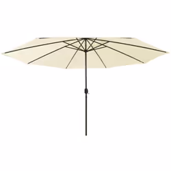 Ce parasol d'extérieur tendance avec des lumières LED est une excellente solution pour créer de l'ombre et vous protéger des  ...