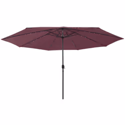 Ce parasol d'extérieur tendance avec des lumières LED est une excellente solution pour créer de l'ombre et vous protéger des  ...