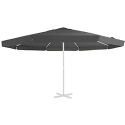 Tissu de remplacement pour parasol d'extérieur Anthracite 500cm Vidaxl