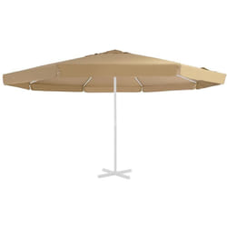 Tissu de remplacement pour parasol d'extérieur Taupe 500 cm Vidaxl