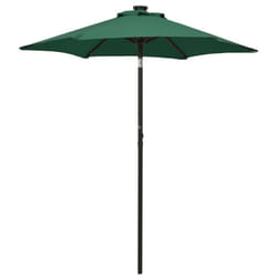 Vidaxl - Parasol avec lumières led Vert 200x211 cm Aluminium