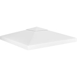 vidaXL Toile de toit de belvédère 2 niveaux 310 g/m² 3x3 m Blanc - TU