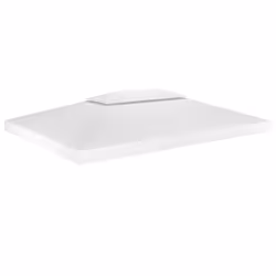 vidaXL Toile de toit de belvédère 2 niveaux 310 g/m² 4x3 m Blanc - TU