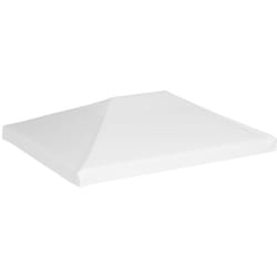 Toile de toit de belvédère 270 g/m² 4x3 m Blanc