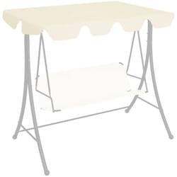 Vidaxl - Toit de rechange de balançoire crème 188/168x145/110 cm