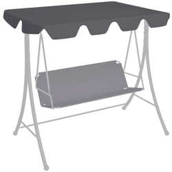 Vidaxl - Toit rechange balançoire anthracite 188/168x145/110 cm