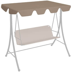 Vidaxl - Toit de rechange de balançoire taupe 188/168x145/110 cm