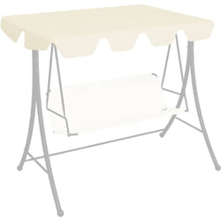 vidaXL Toit de rechange de balançoire crème 150/130x105/70 cm