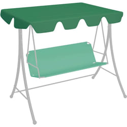 Toit de rechange de balançoire Vert 150/130x70/105 cm