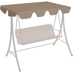 vidaXL Toit de rechange de balançoire taupe 150/130x105/70 cm