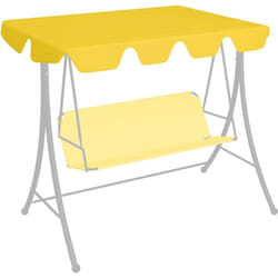 Toit de rechange de balançoire Jaune 150/130x105/70 cm