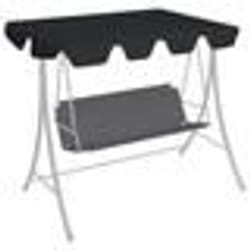vidaXL Toit de rechange de balançoire noir 150/130x105/70 cm - TU