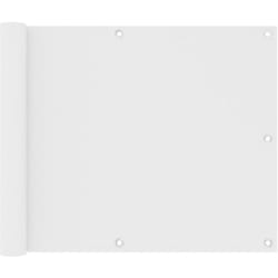 vidaXL Écran de balcon Blanc 75x300 cm Tissu Oxford - TU