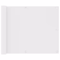 vidaXL Écran de balcon Blanc 75x400 cm Tissu Oxford - TU