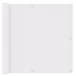 vidaXL Écran de balcon Blanc 90x400 cm Tissu Oxford - TU