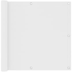 Vidaxl - cran de balcon Blanc 90x500 cm Tissu Oxford