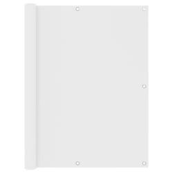 vidaXL Écran de balcon Blanc 120x600 cm Tissu Oxford - TU