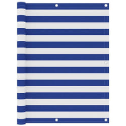 Vidaxl - cran de balcon Blanc et bleu 120x500 cm Tissu Oxford