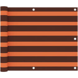 Vidaxl - cran de balcon Orange et marron 75x300 cm Tissu Oxford