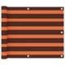 vidaXL Écran de balcon Orange et marron 75x400 cm Tissu Oxford - TU