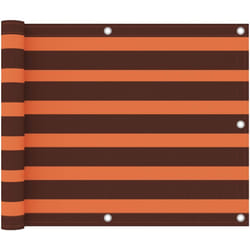 Vidaxl - cran de balcon Orange et marron 75x500 cm Tissu Oxford