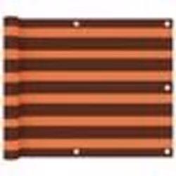 vidaXL Écran de balcon Orange et marron 75x600 cm Tissu Oxford - TU