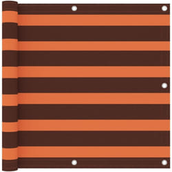 Vidaxl - cran de balcon Orange et marron 90x300 cm Tissu Oxford
