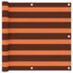 vidaXL Écran de balcon Orange et marron 90x400 cm Tissu Oxford - TU