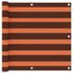 vidaXL Écran de balcon Orange et marron 90x600 cm Tissu Oxford - TU
