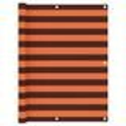 vidaXL Écran de balcon Orange et marron 120x300 cm Tissu Oxford - TU