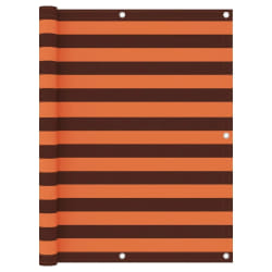 vidaXL Écran de balcon Orange et marron 120x500 cm Tissu Oxford - TU