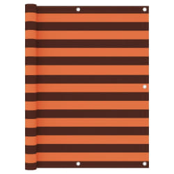 vidaXL Écran de balcon Orange et marron 120x600 cm Tissu Oxford - TU