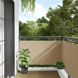 Vidaxl - cran de balcon Beige 75x300 cm Tissu Oxford
