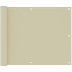 Écran de balcon Crème 75x500 cm Tissu Oxford vidaXL