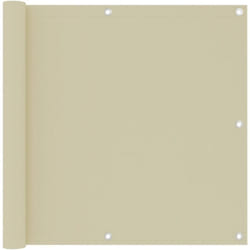 Vidaxl - cran de balcon Crème 90x300 cm Tissu Oxford