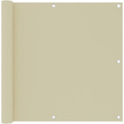 Vidaxl - cran de balcon Crème 90x500 cm Tissu Oxford