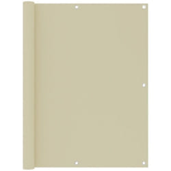 Vidaxl - cran de balcon Crème 120x600 cm Tissu Oxford